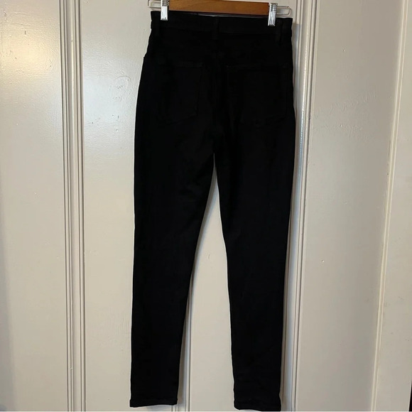 Reformation‎ Harper High Waist Cropped Jean 26 Black Skinny Sustainable Organic - Picture 12 of 12
